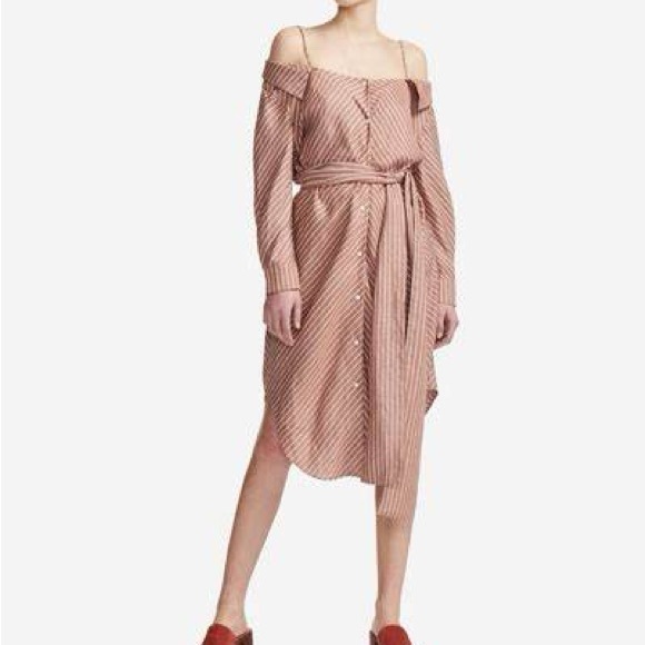 MAJE RULYLLA OFF THE SHOULDER DRESS - Picture 7 of 8